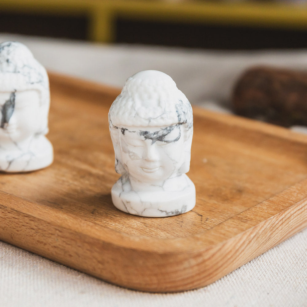 Howlite Buddha Head