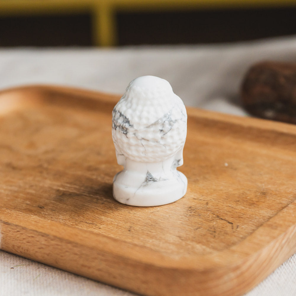 Howlite Buddha Head