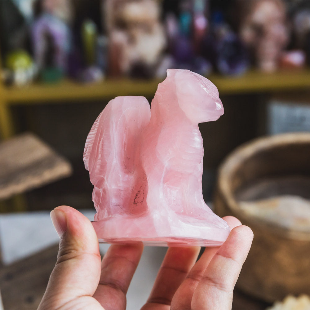 Rose Quartz Gargoyle