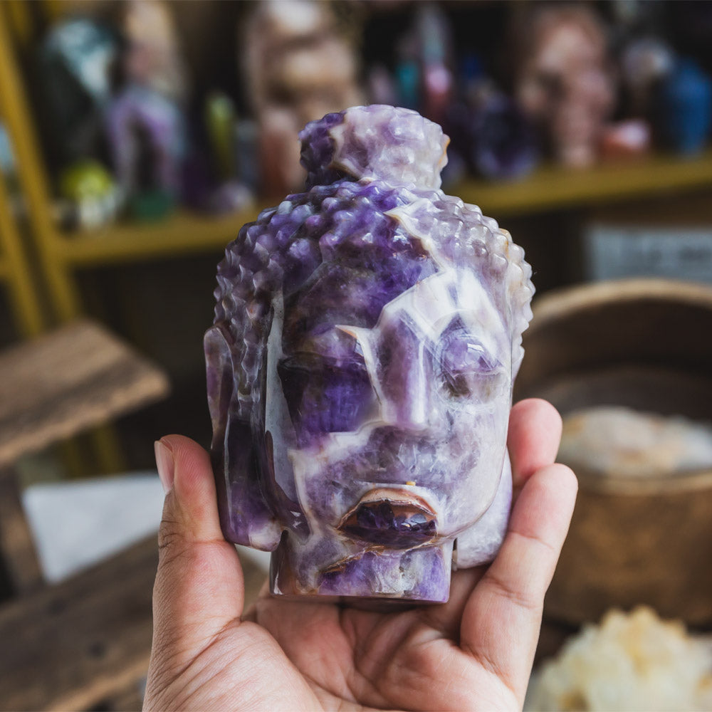 Dream Amethyst Buddha Head