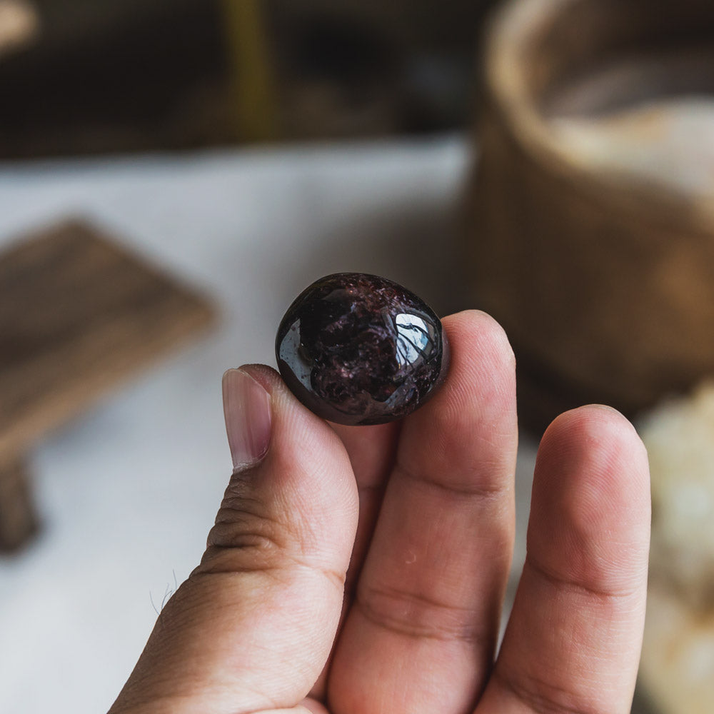 Garnet/Firework Stone Tumbled  Stone