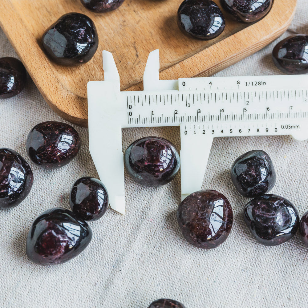 Garnet/Firework Stone Tumbled  Stone