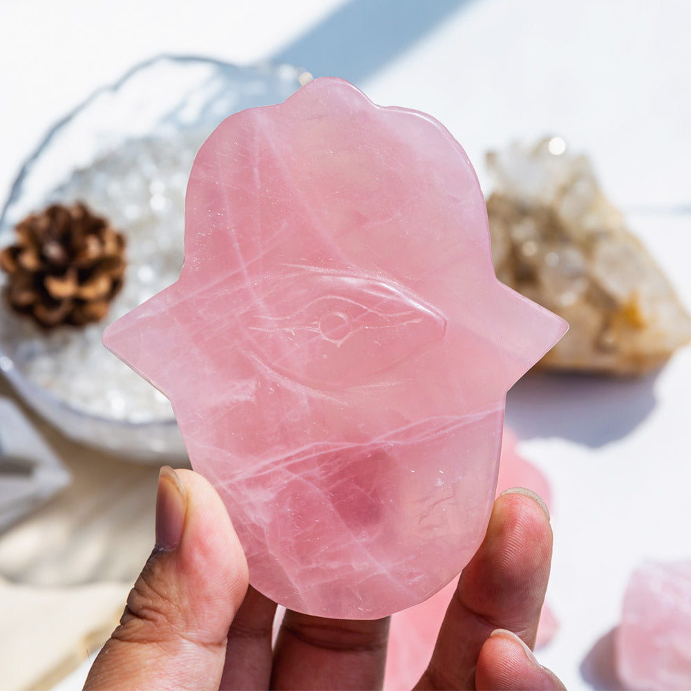 Rose Quartz Hand