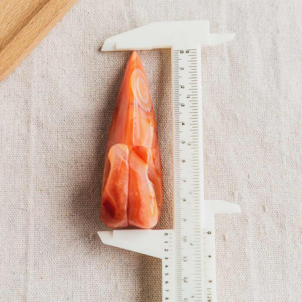 Carnelian Raven Skull