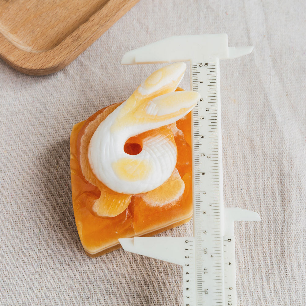 Orange Calcite Snake