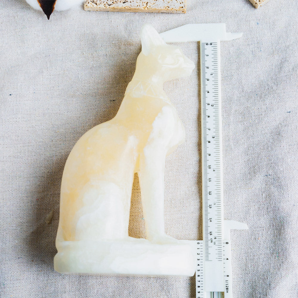 Orange Calcite Egypt Cat