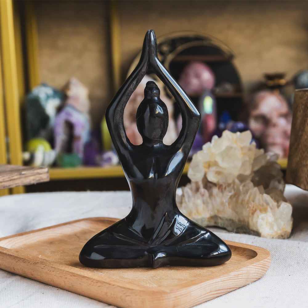 Black Obsidian Yoga Goddess