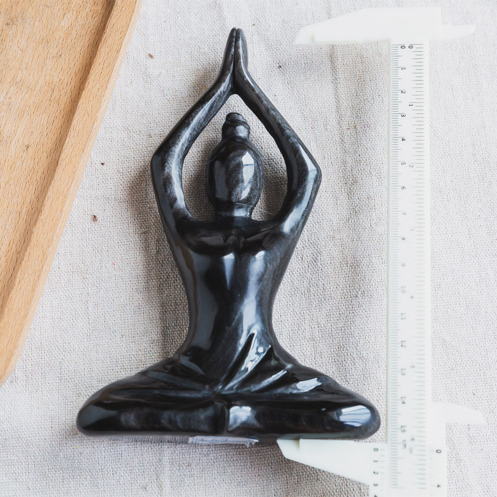 Black Obsidian Yoga Goddess