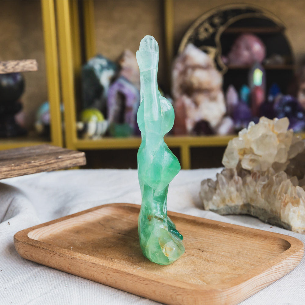 Green Fluorite Yoga Goddess