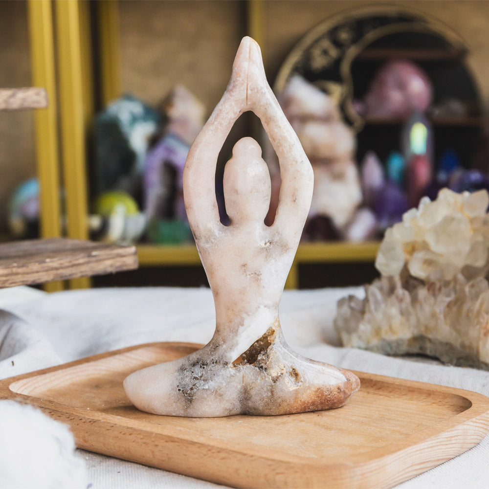 Pink Amethyst Yoga Goddess