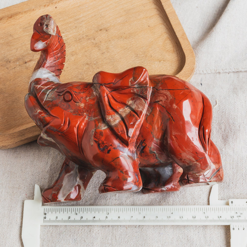 Red Jasper Elephant