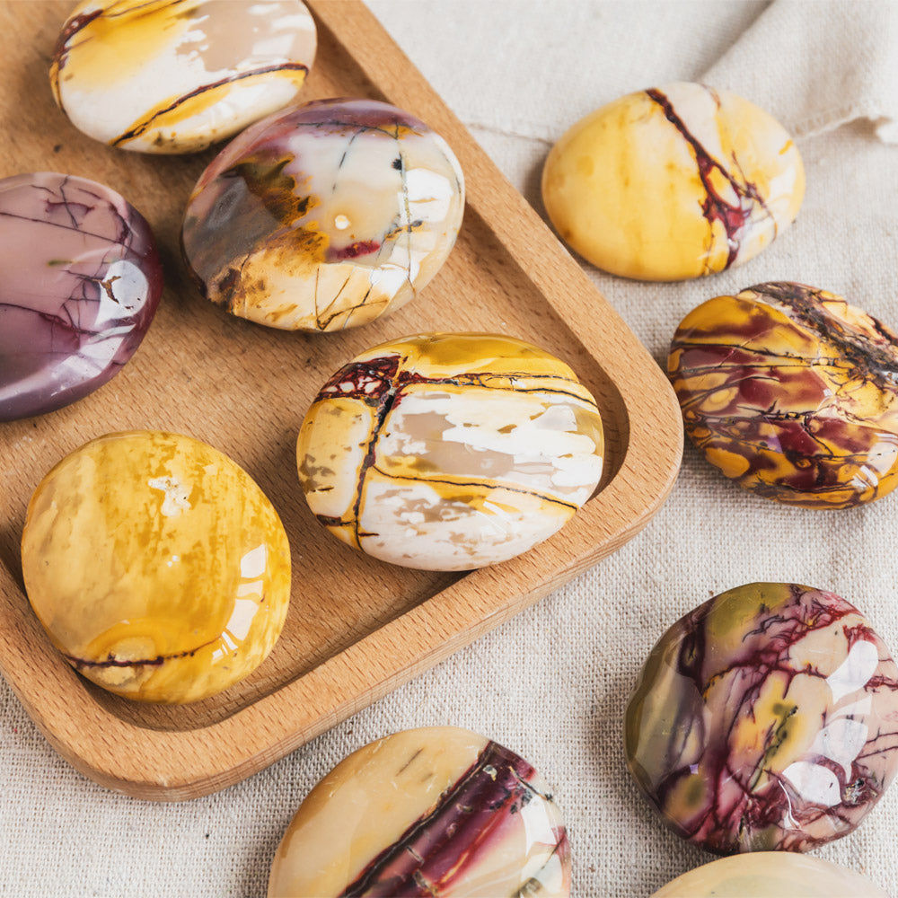 Mookaite Palm Stone