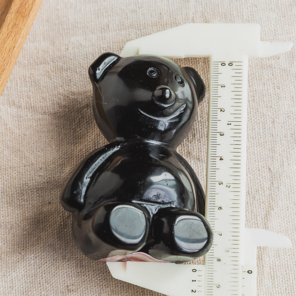 Black Obsidian Teddy Bear