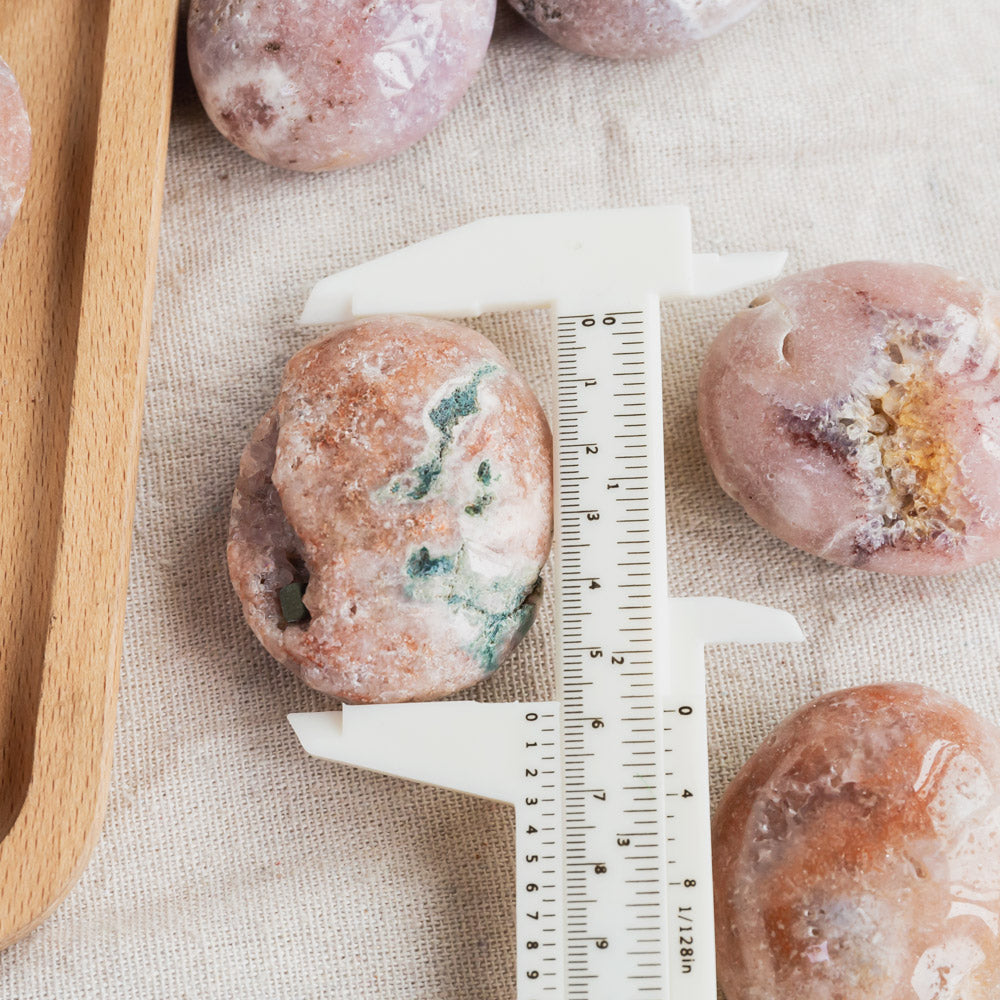 Pink Amethyst Palm Stone