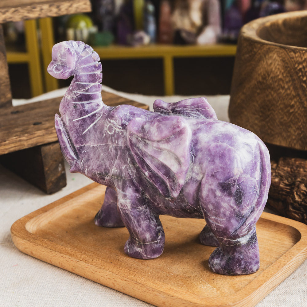 Purple Mica Elephant