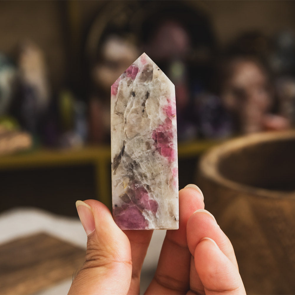 3" Pink Tourmaline Point