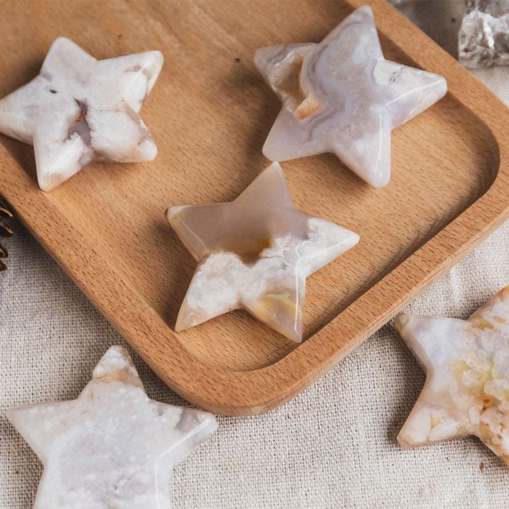 2''Flower Agate Star