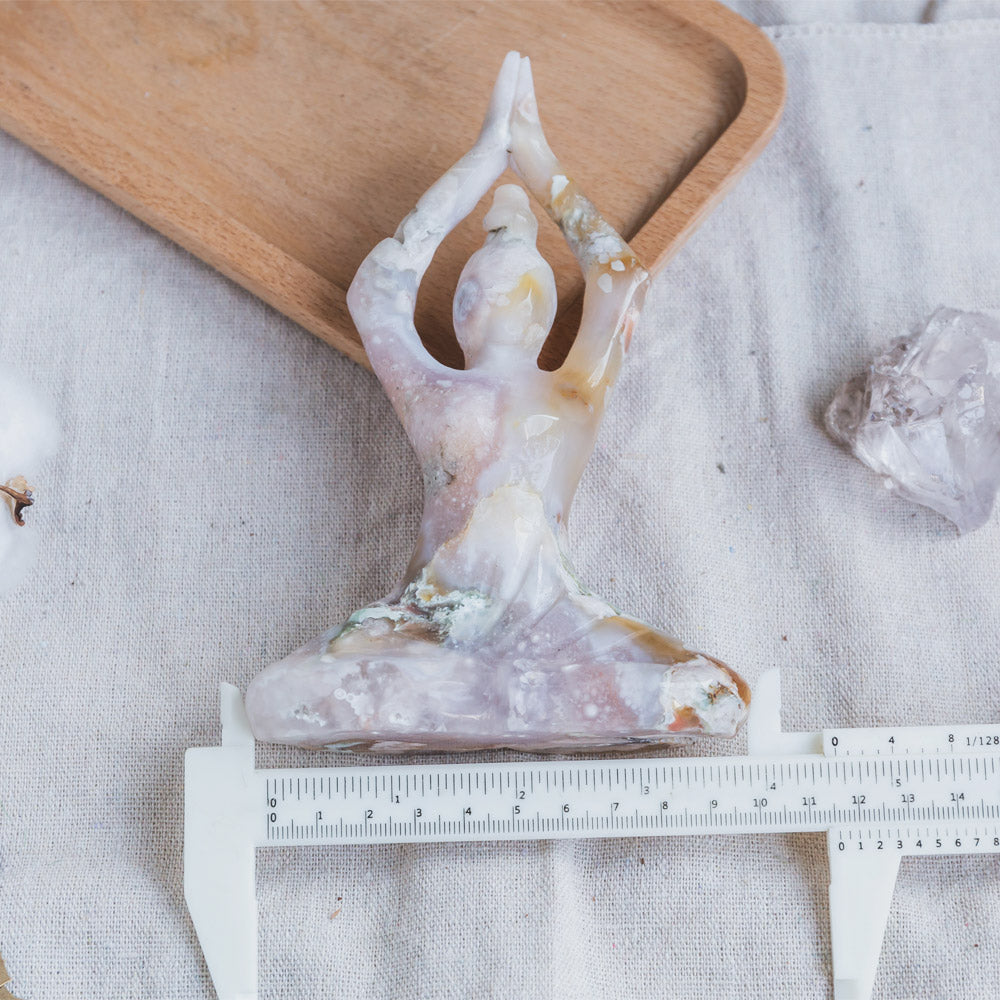 Flower agate Yoga Goddess