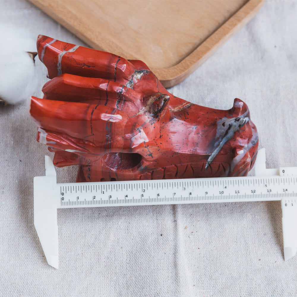 Red Jasper Dragon Head