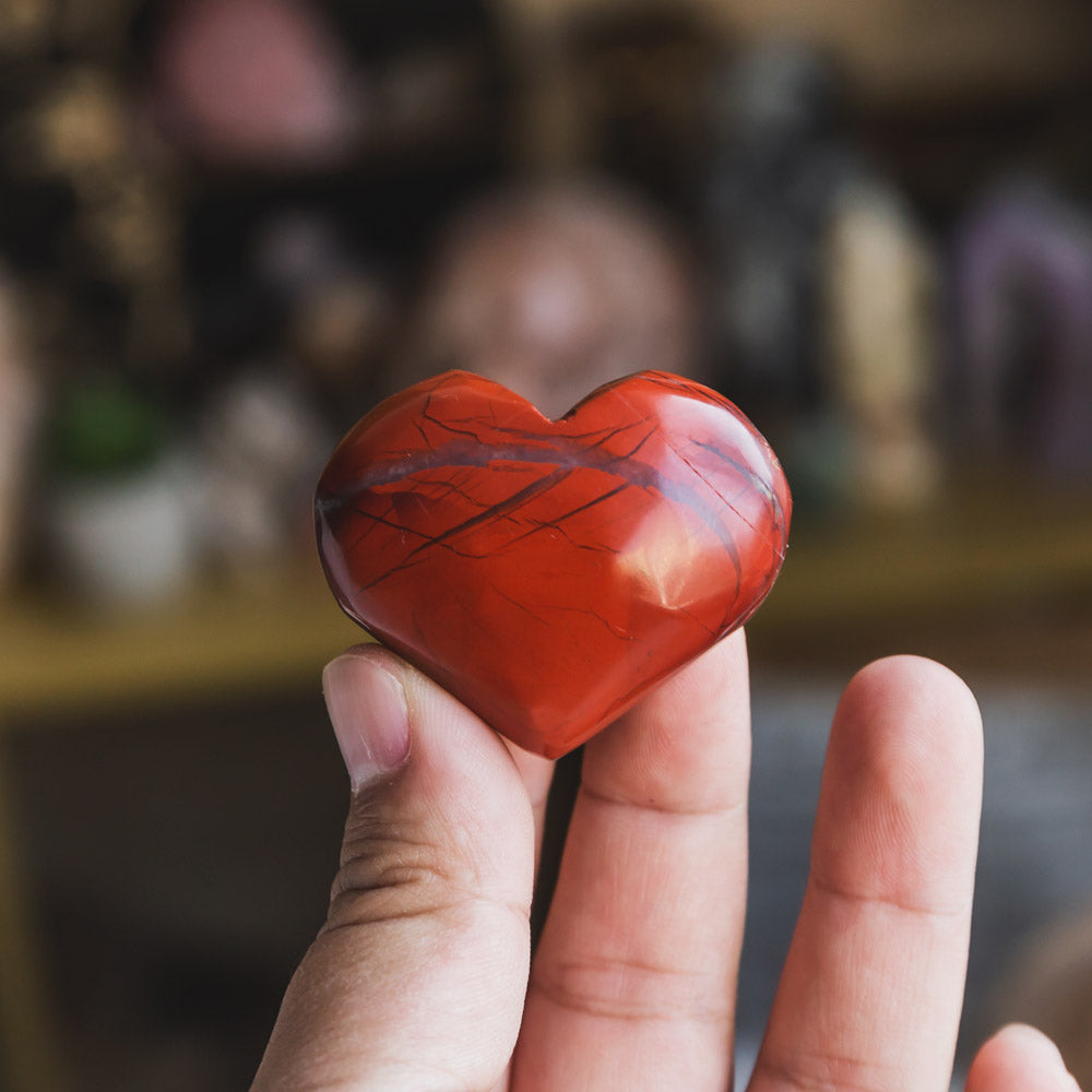 Red Jasper Heart