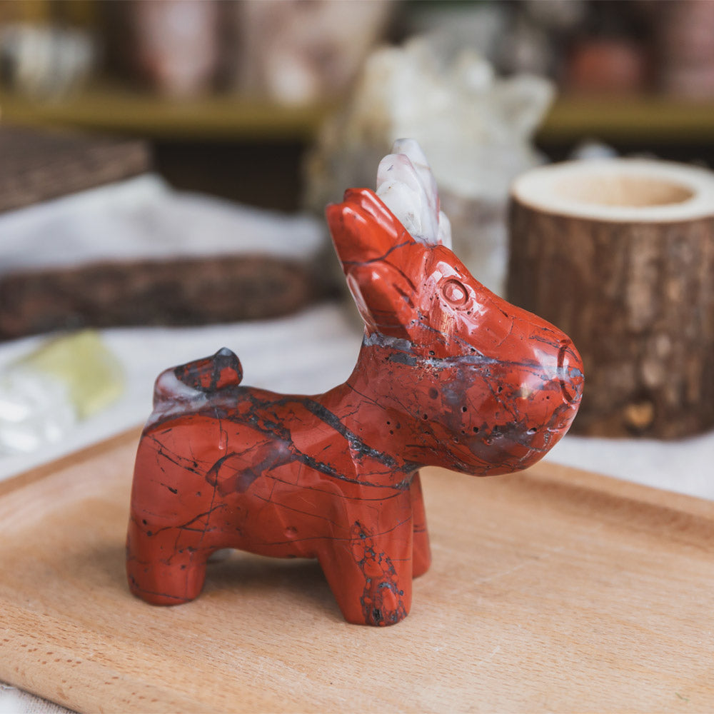 Red Jasper Reindeer