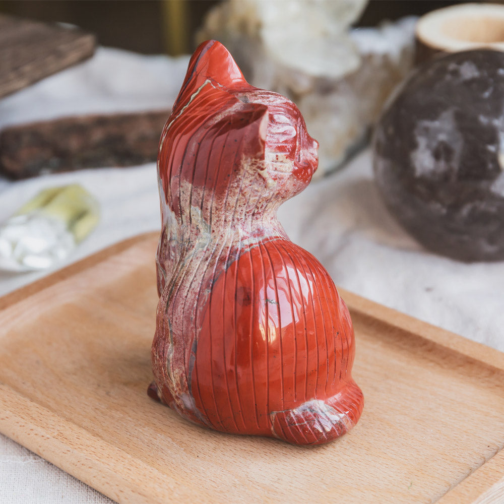 Red Jasper Cat