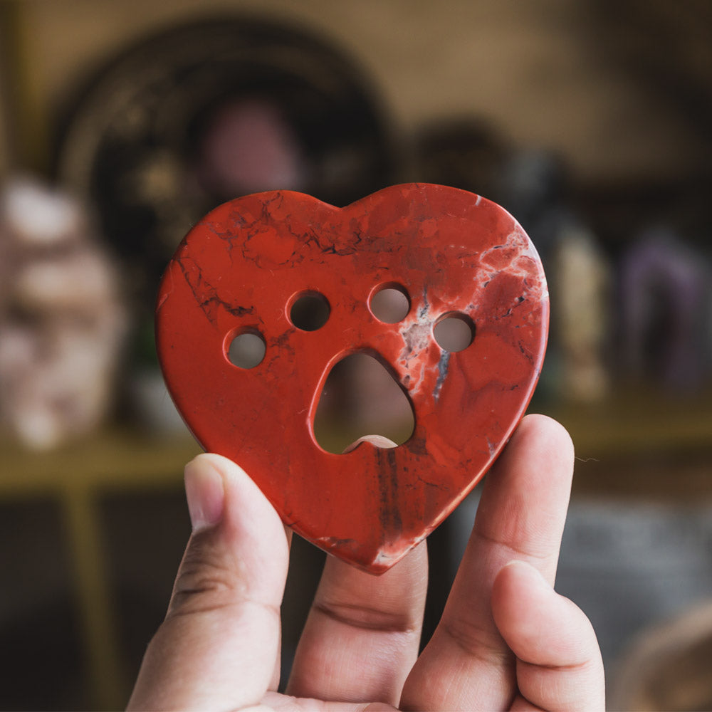 Red Jasper Heart