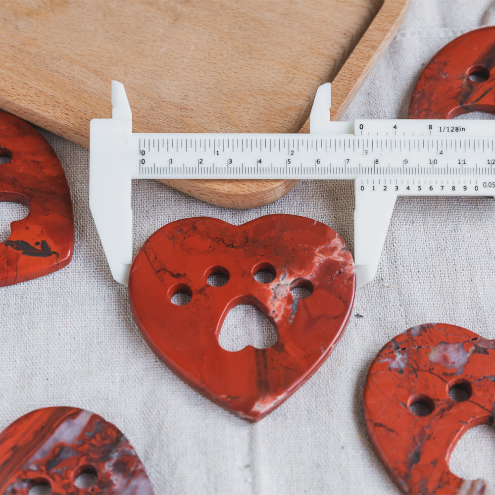 Red Jasper Heart