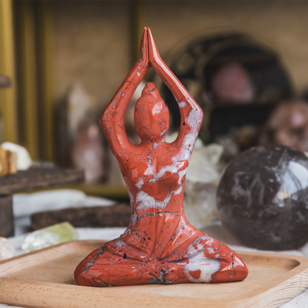 Red Jasper Yoga Goddess