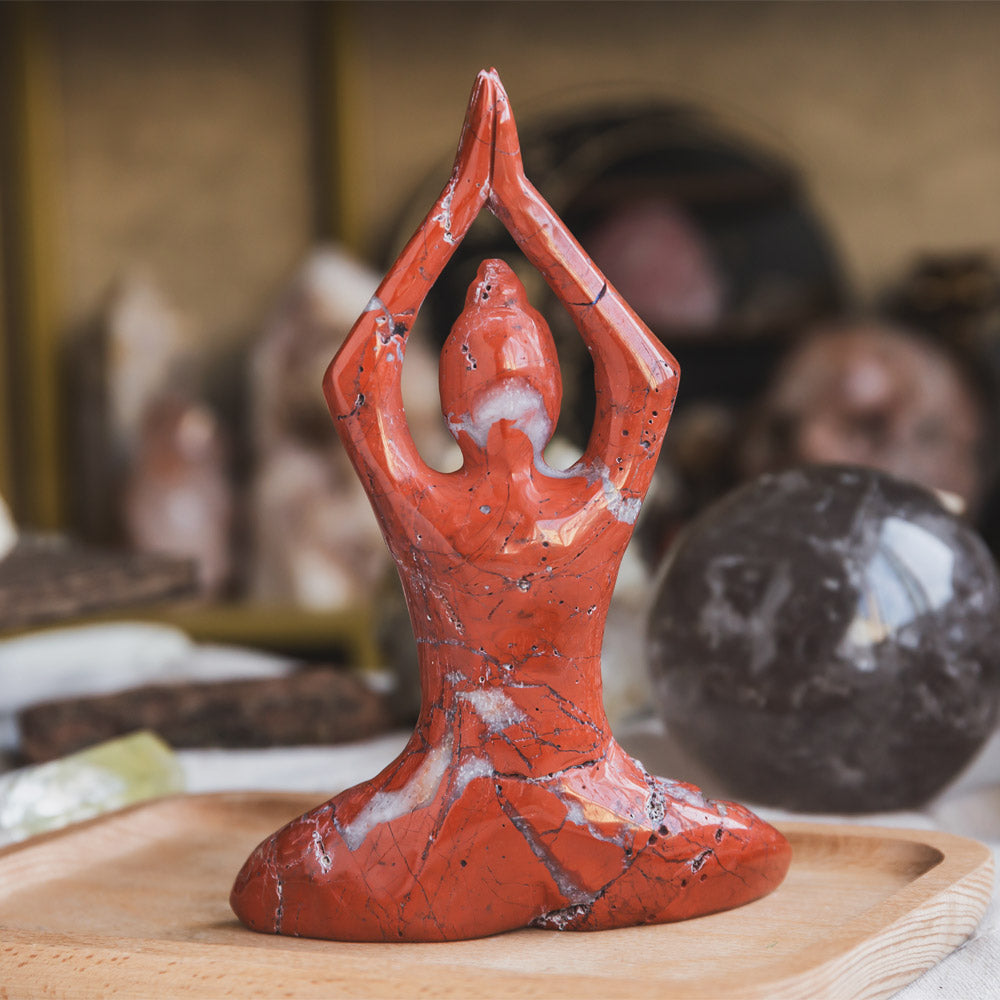 Red Jasper Yoga Goddess