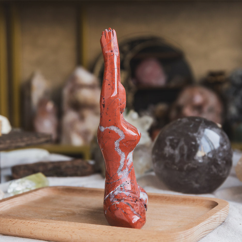 Red Jasper Yoga Goddess