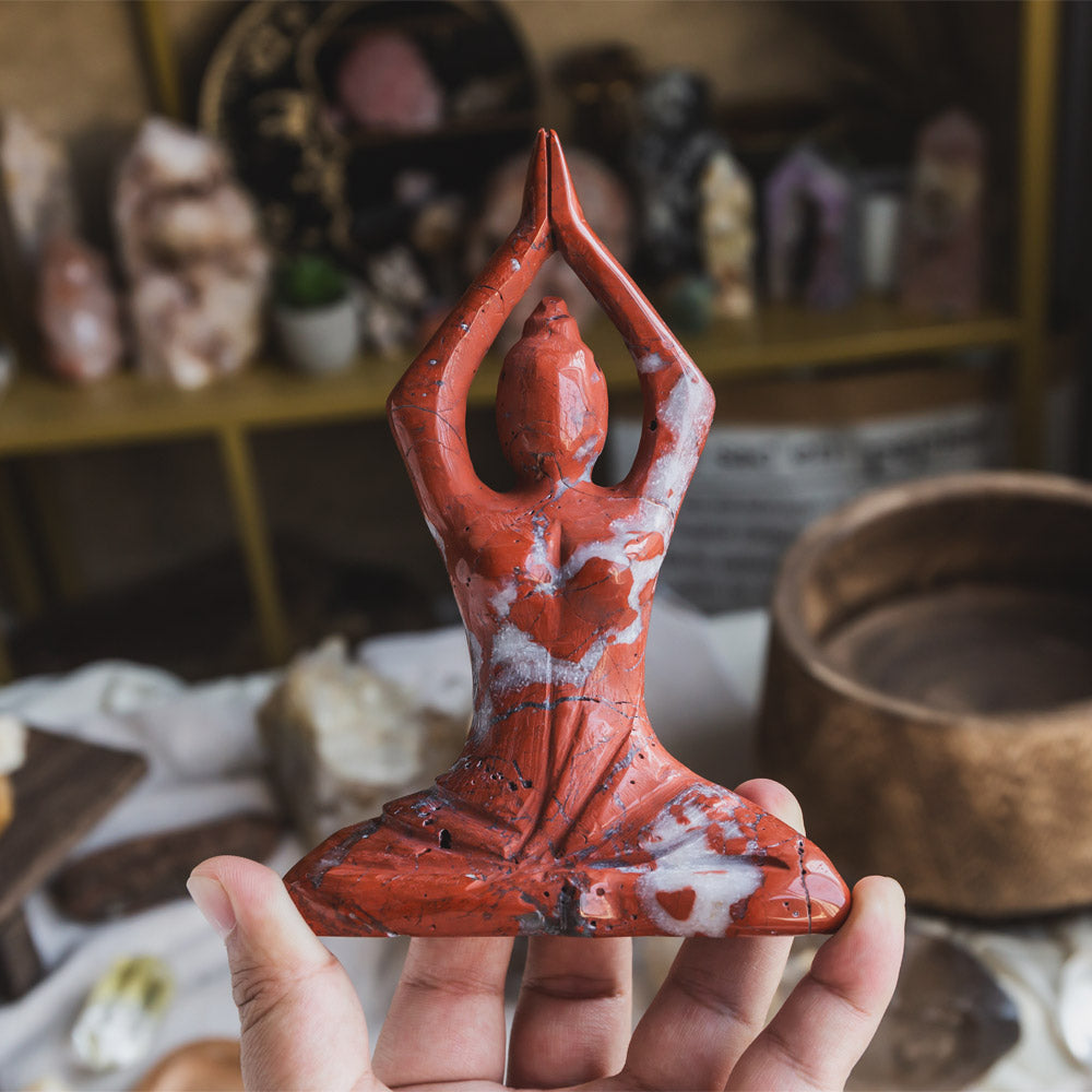 Red Jasper Yoga Goddess