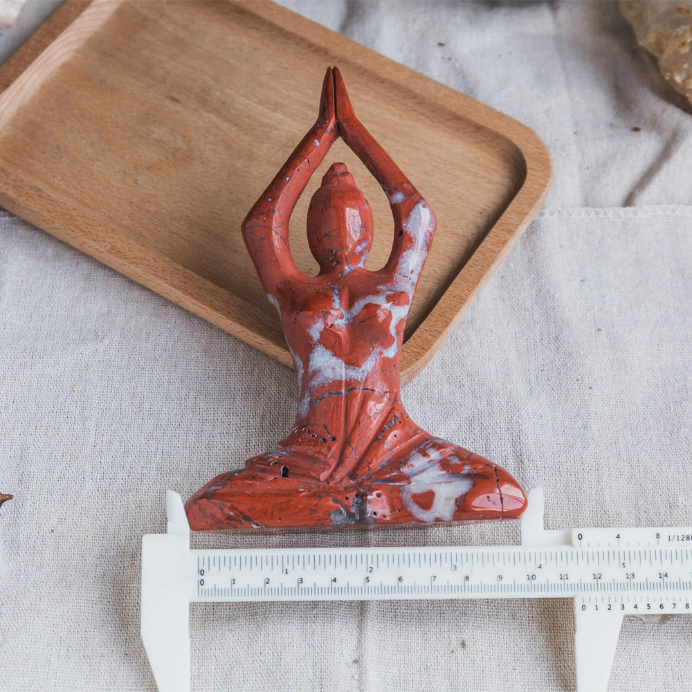 Red Jasper Yoga Goddess