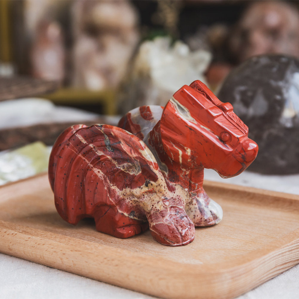 Red Jasper Flying Dragon