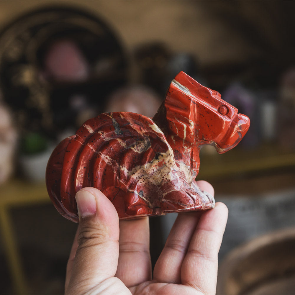 Red Jasper Flying Dragon