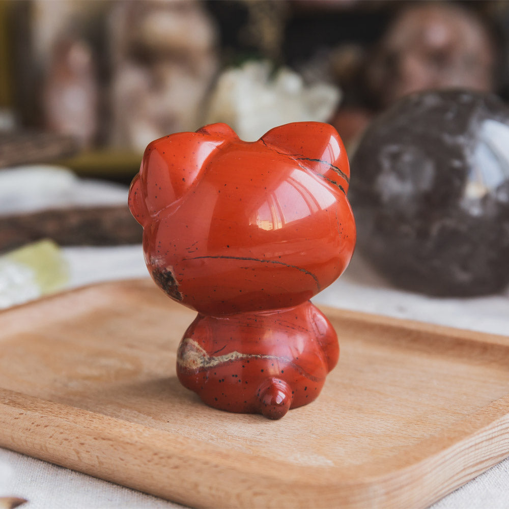 Red Jasper Hello Kitty