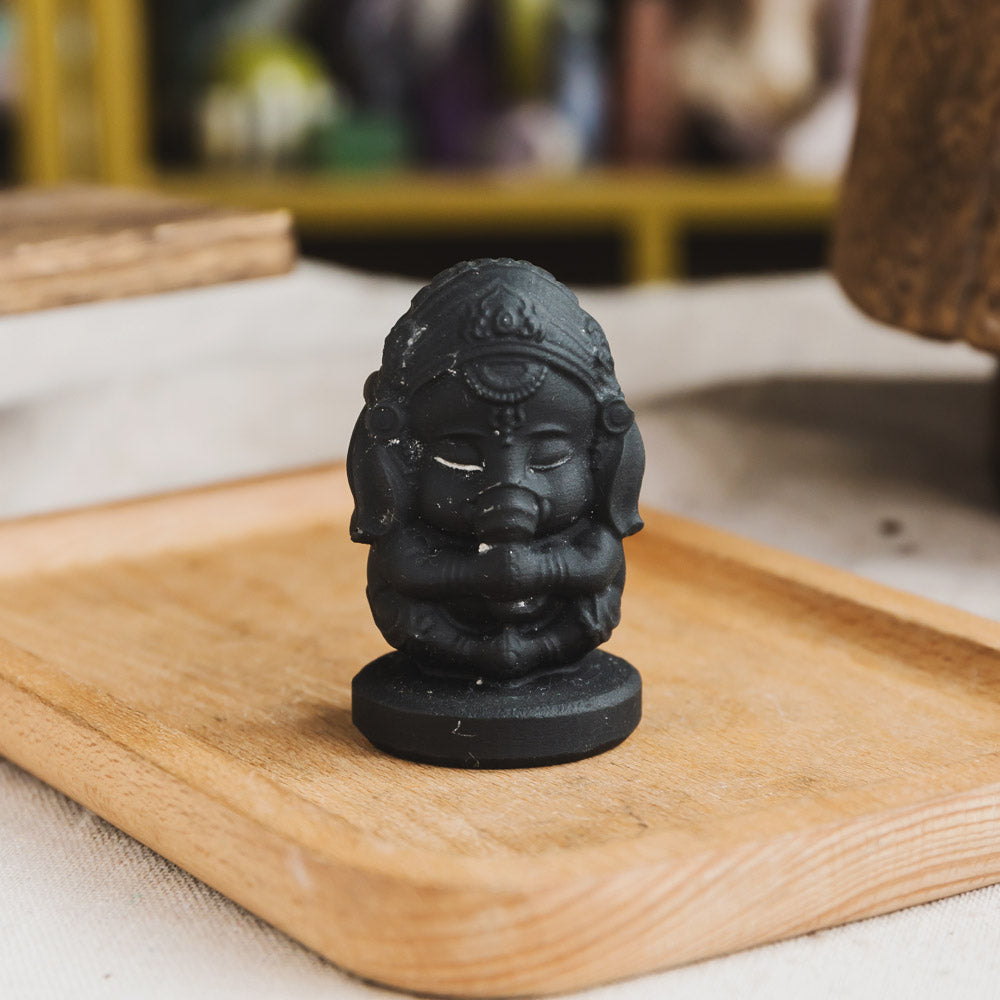 Black Obsidian Ganesha