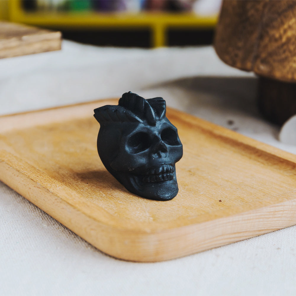 2.5" Black Obsidian Skull