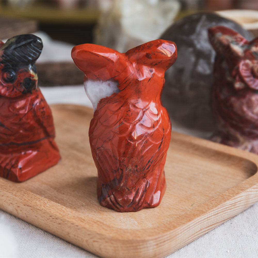 Red Jasper Owl