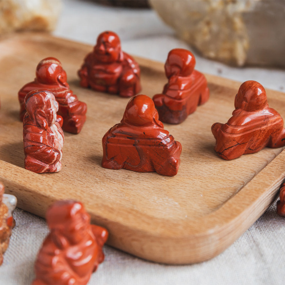 1" Red Jasper Buddha