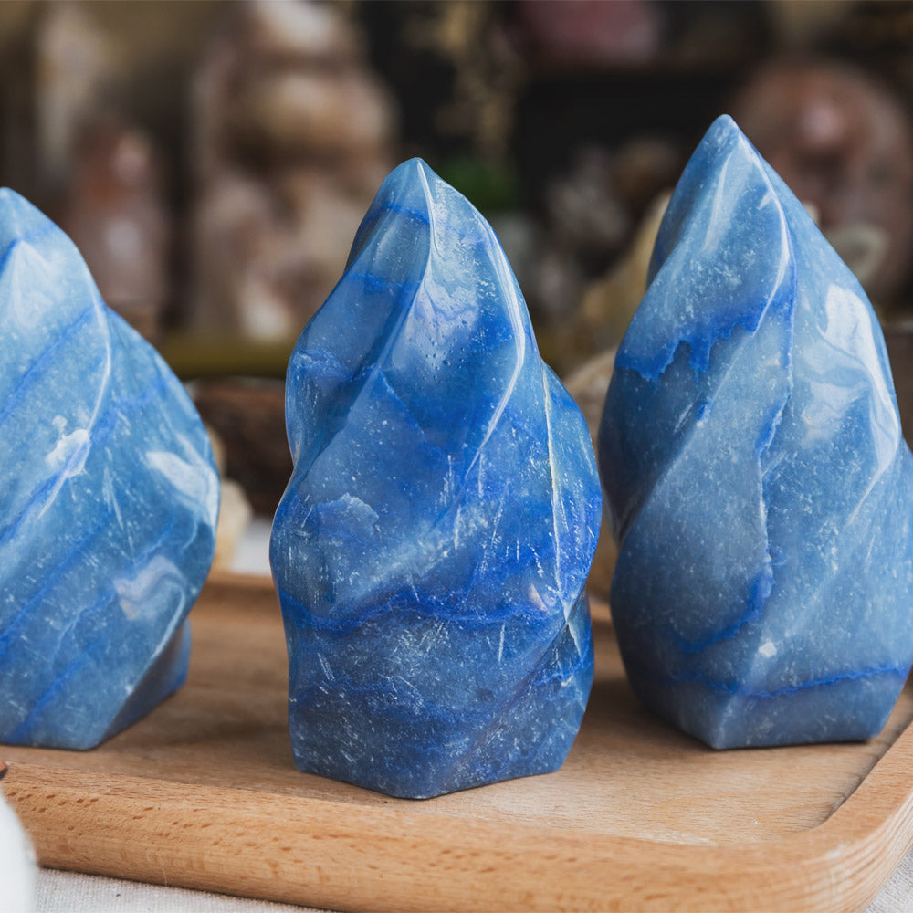 Blue Aventurine Flame