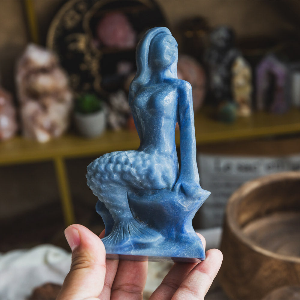 Blue Aventurine Mermaid