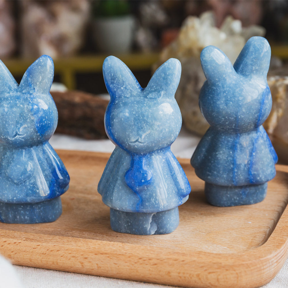 Blue Aventurine Rabbit