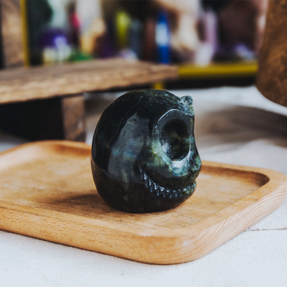 Labradorite Jack Skull