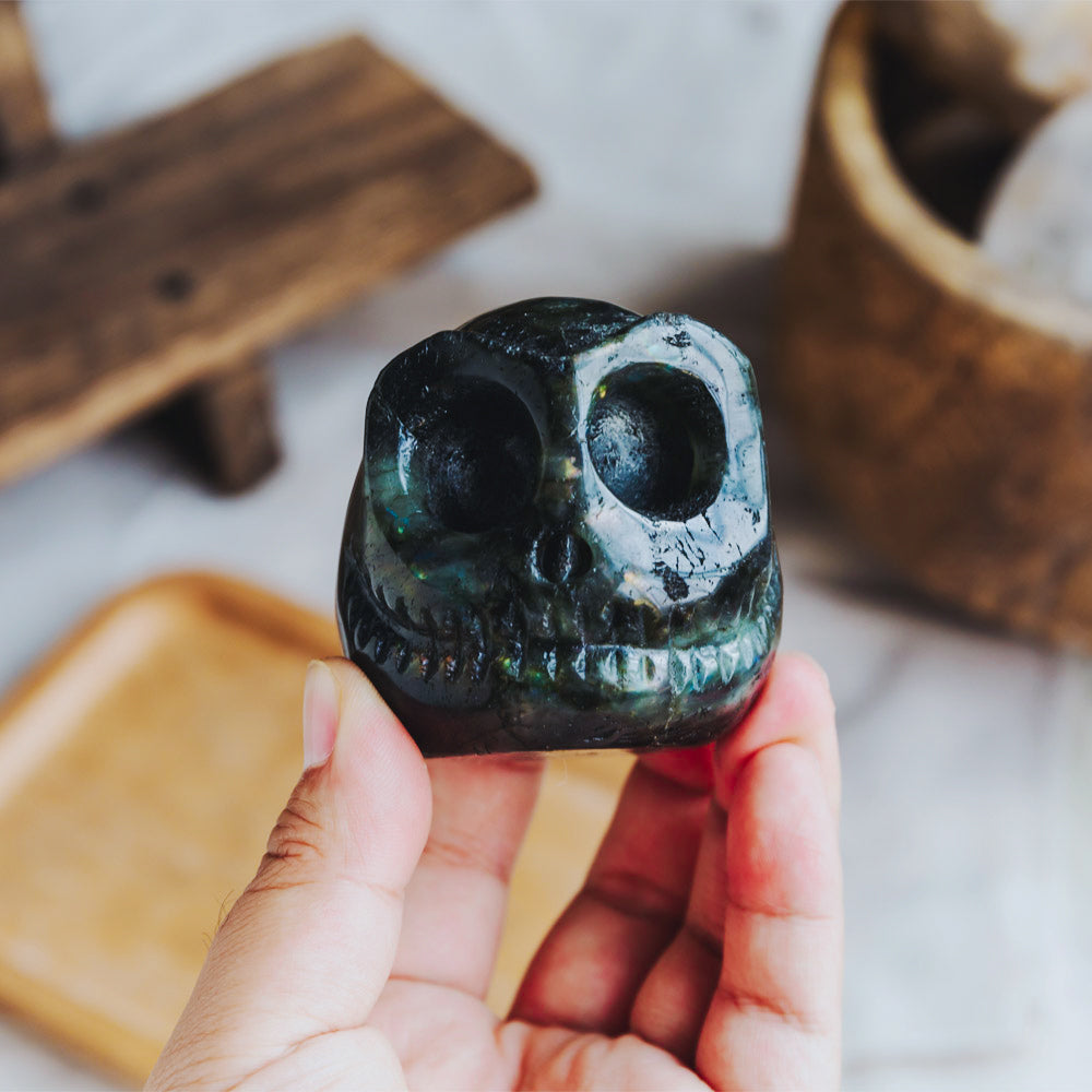 Labradorite Jack Skull