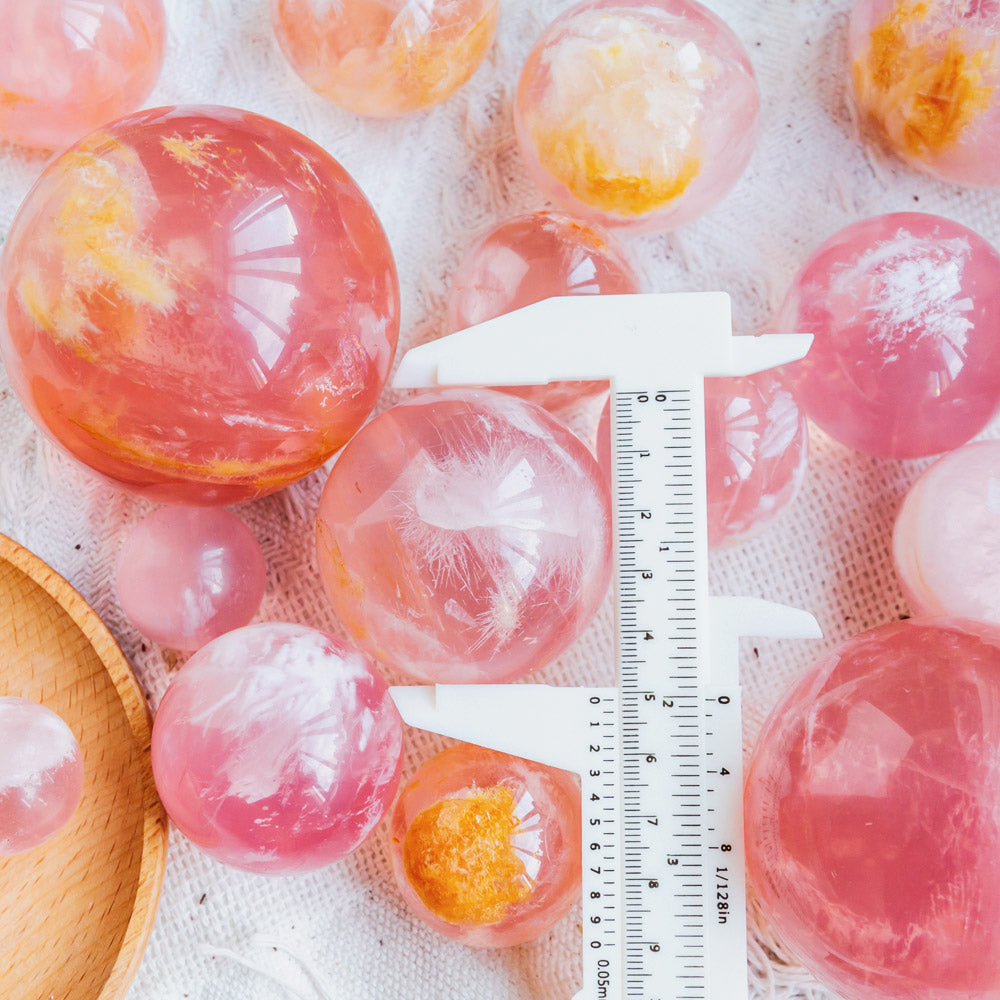 Pink Garden Quartz Sphere