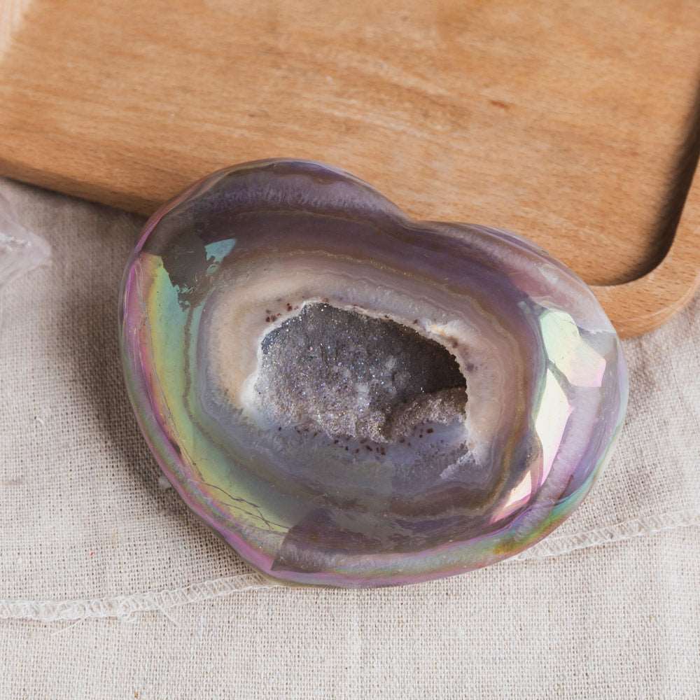 Aura Agate Heart