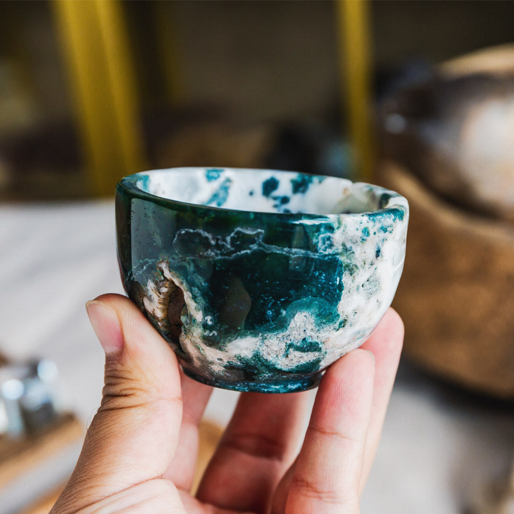 Moss Agate Cup