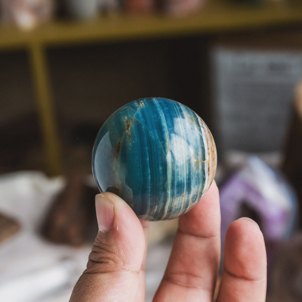 Blue Onyx Sphere