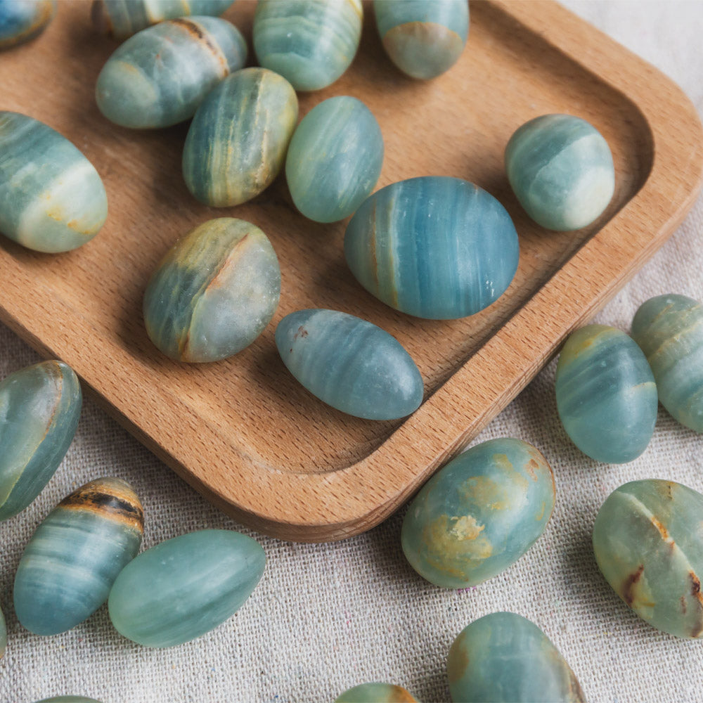 Blue Onyx Tumbled Stone